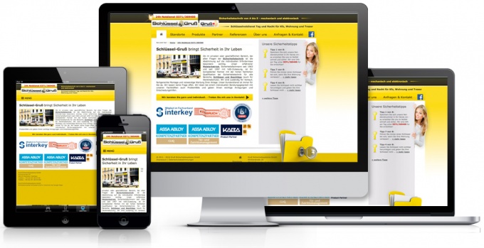 Webdesign für Gruß Sicherheitssysteme GmbH