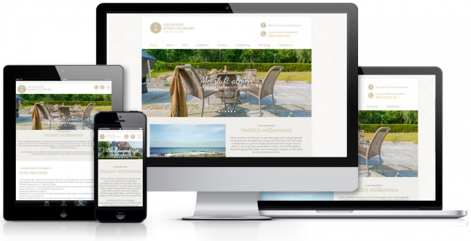 Webdesign für Ferienwohnung Meerliebe Kühlungsborn