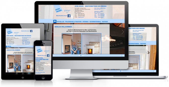 Webdesign für Ofen Heidel